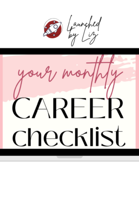 Monthly Career Goals Checklist