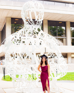 woman graduating from graduate school