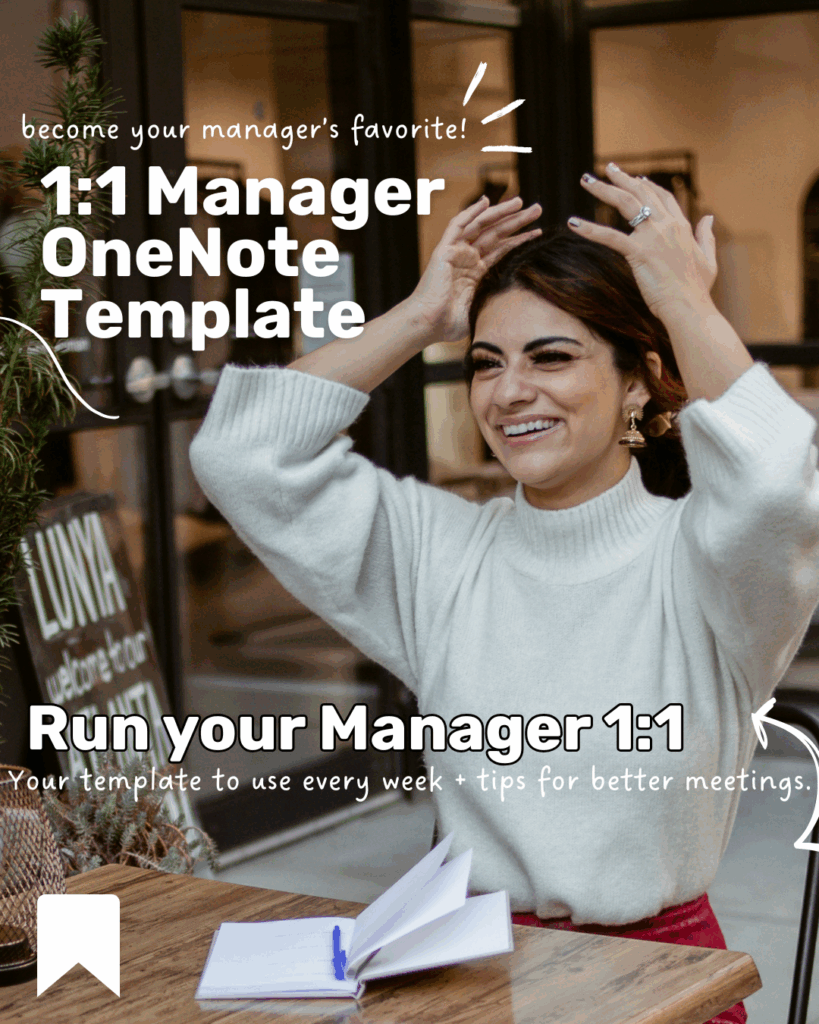 OneNote Template for your 1:1 with your Manager