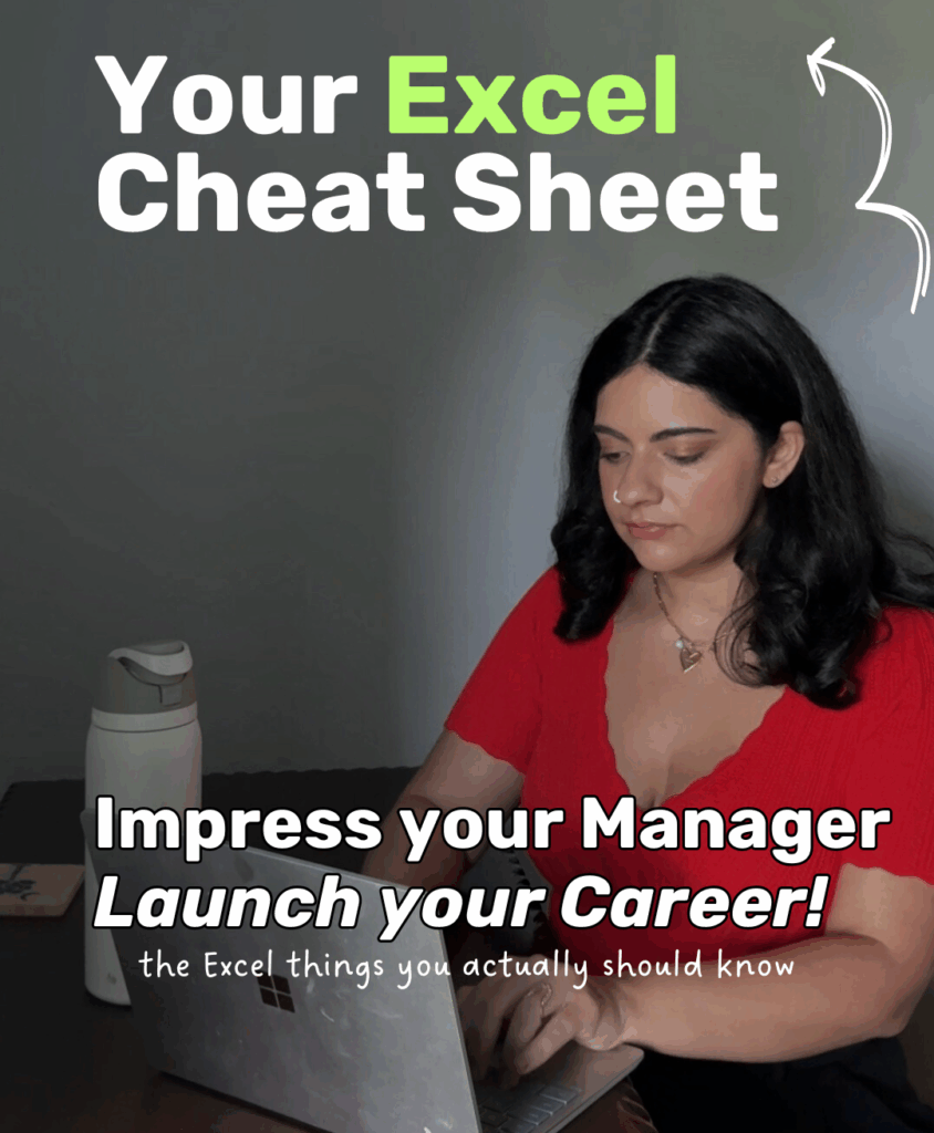 Your Excel Cheat Sheet