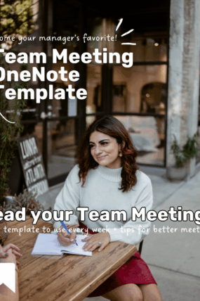OneNote Template: Lead your Team Meeting